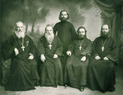 6.Участники Свято-Евфр. Торжеств 1910 года в Речице. Фото 1914 г.
